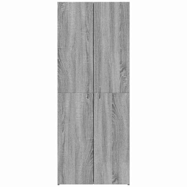 vidaXL arkivskab 60x32x153 cm konstrueret træ grå sonoma-eg