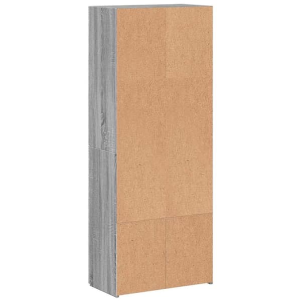 vidaXL arkivskab 60x32x153 cm konstrueret træ grå sonoma-eg