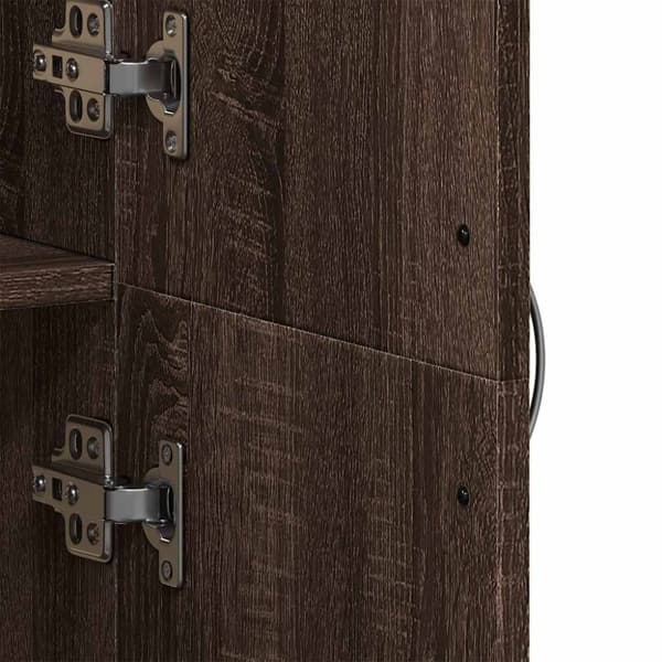 vidaXL Arkivskap sonoma eik 60x32x153 cm konstruert tre