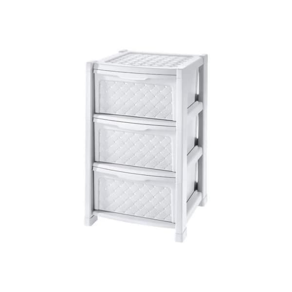 Tontarelli plastlåda 3 lådor (38,5 x 39 x 63,5 cm)