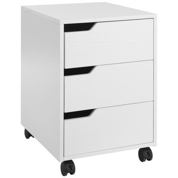 Rootz Office Cabinet on Wheels - Mobile Storage Unit - Arkivskåp - Hållbar MDF - 40 x 50 x 57,5 ​​cm