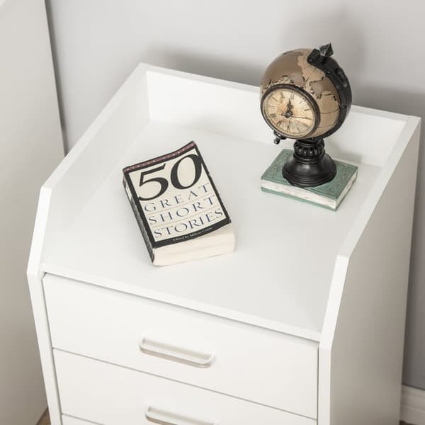 Rootz Rolling Office Container - Desk Storage - Mobile skåp - 4 lådor - 40L x 36W x 65H cm - Modern design - enkel rörlighet