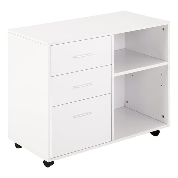 Rootz Printer Stand - Office Organizer - Multi -Storage - E1 -hiukkaslevy - 80 cm x 40 cm x 65cm