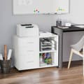 Pikkukuva 2 / 7: Rootz Printer Stand - Office Organizer - Multi -Storage - E1 -hiukkaslevy - 80 cm x 40 cm x 65cm