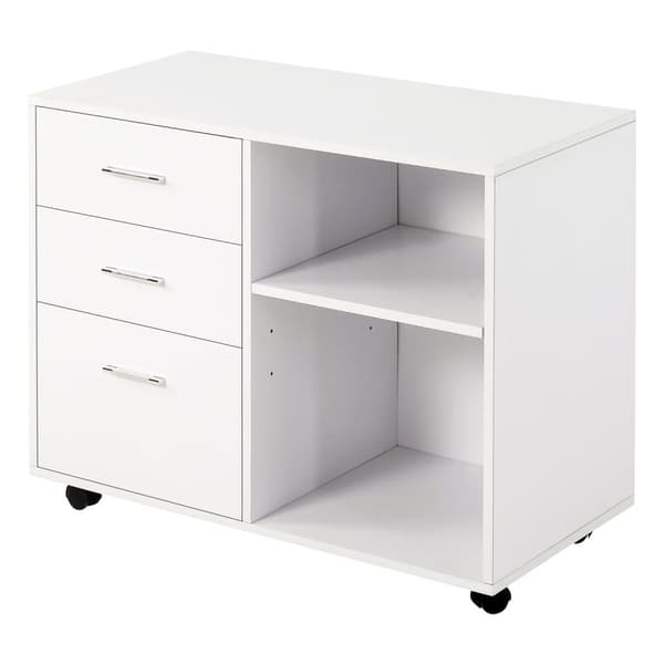 Rootz Printer Stand - Office Organizer - Multi -Storage - E1 -hiukkaslevy - 80 cm x 40 cm x 65cm