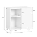 Pikkukuva 4 / 8: Rootz Mobile File -kaappi - Hakemusyksikkö - Asiakirjan tallennus - Säädettävät hyllyt - 58x59x35cm