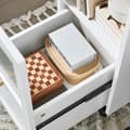 Miniatyrbillede 7 af 8: Rootz Mobile Arkiverskab - Dokumentopbevaring - Office Organizer - Easy Access skuffer - 31x60x70cm - MDF & Glass - 5 hjul til mobilitet