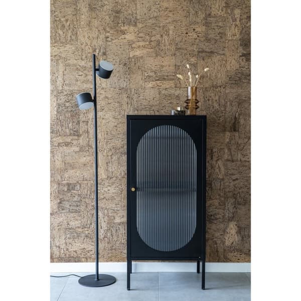 Rootz Adelaide -näyttökaappi - Showcase -yksikkö - säilytyskotelo - moderni muotoilu - 50x35x110 cm