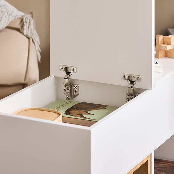 Rootz Mobile Arching Cabinet - Lagringsenhet - Arrangör - enkel rörlighet - 30x61x70cm - PB/MDF - Låda och dörr, naturlig bokhylla