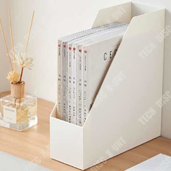 TD® Solid Color Plast Filhållare Student Skrivbord Kontor Filförvaring Box Book Organizer