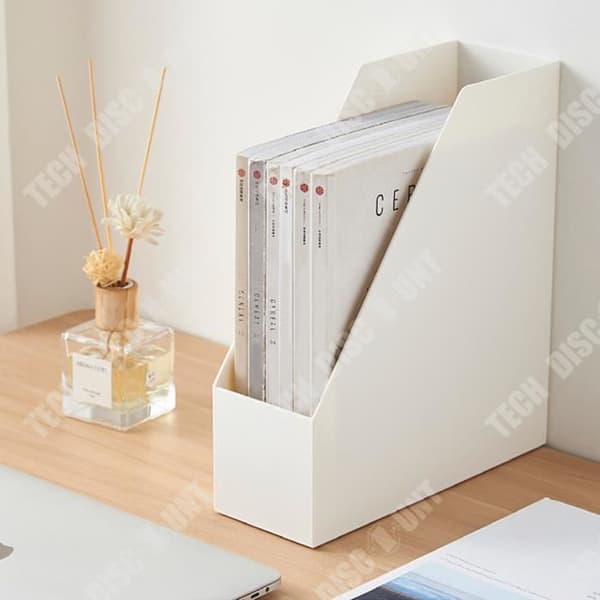 TD® Solid Color Plast Filhållare Student Skrivbord Kontor Filförvaring Box Book Organizer