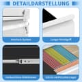 Miniatyrbillede 8 af 10: 3-skuffer mobilt agteropbevaringsskab med lås – Metal opbevaringsbokse til hjemmekontoret – til Letter, Legal og A4, hvid, H60 cm × B37,3 cm × T44 cm