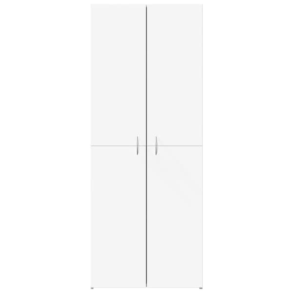 Dokumentskåp vit 60x32x153 cm konstruerat trä