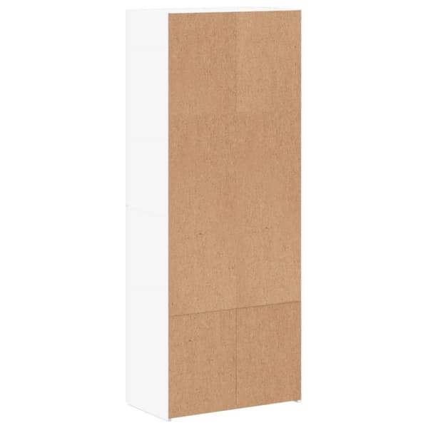 Dokumentskåp vit 60x32x153 cm konstruerat trä