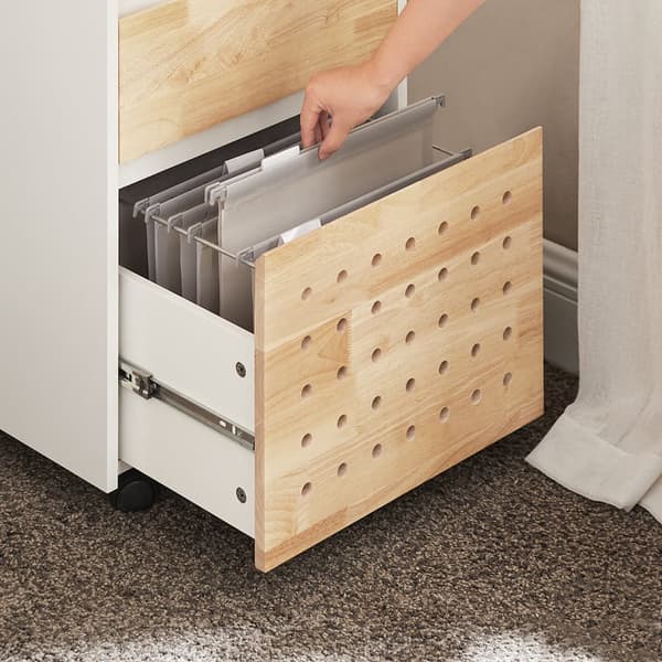 Mobil Filing Cabinet, ASK06-WN, 45x45x59 cm, Træ