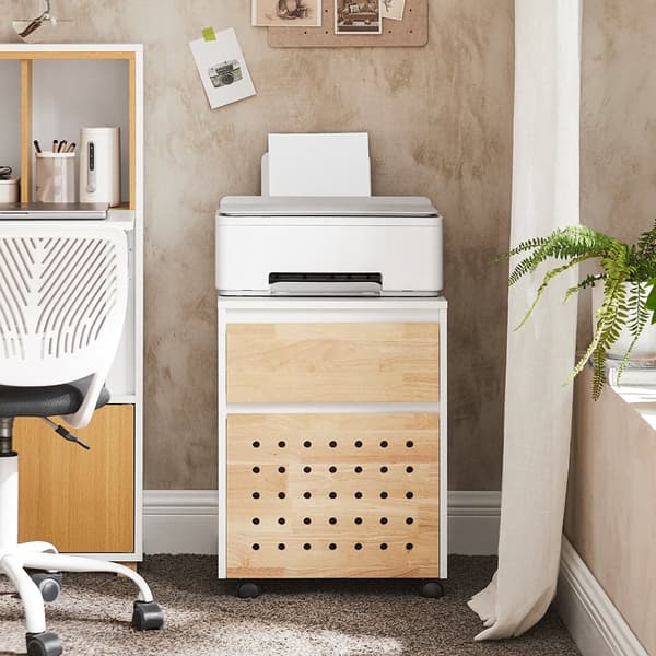 Mobil Filing Cabinet, ASK06-WN, 45x45x59 cm, Træ