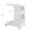 Miniatyrbillede 3 af 5: Sofabord, FBT67-W, 31x53x63 cm, Hvid