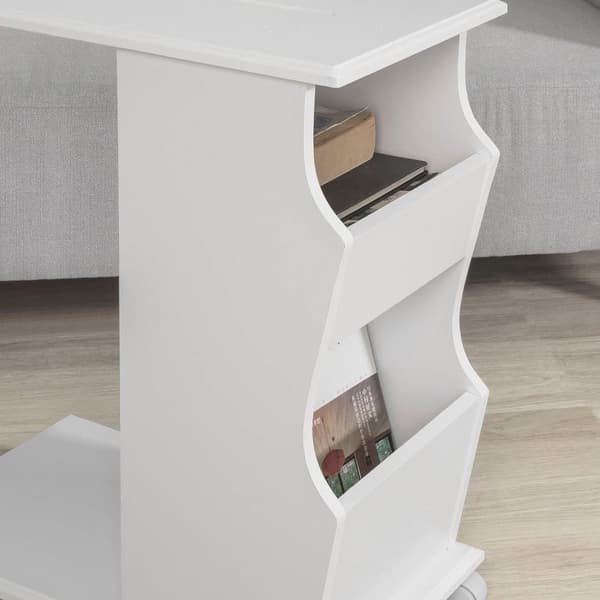 Sofabord, FBT67-W, 31x53x63 cm, Hvid