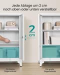 Miniatyrbillede 3 af 6: Arkivskab, SONGMICS OMC013B01, 40x60x90 cm, Sort