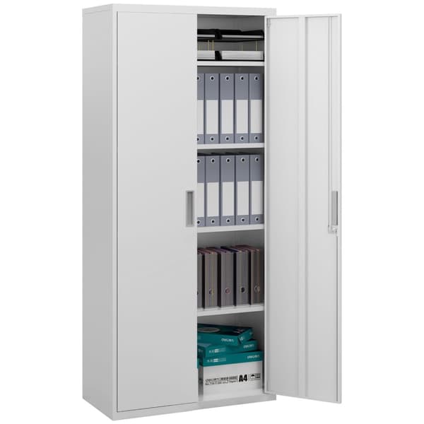 Rootz File Cabinet - Office Cabinet - Lagringshyllor - Metall - Hållbar och säker - 80B x 40T x 180H cm