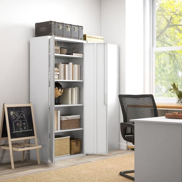 Rootz File Cabinet - Office Cabinet - Lagringshyllor - Metall - Hållbar och säker - 80B x 40T x 180H cm