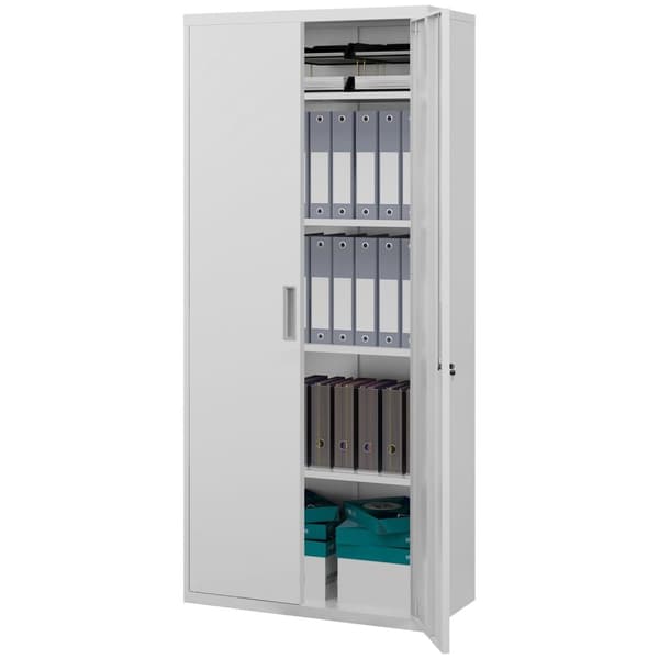 Rootz File Cabinet - Office Cabinet - Lagringshyllor - Metall - Hållbar och säker - 80B x 40T x 180H cm
