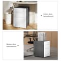 Miniatyrbillede 5 af 10: Rootz File Cabinet - Roll Container - Office Storage - Secure & Durable - Steel Housing - 39x48x59 cm, hvid og grå