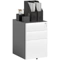 Miniatyrbillede 10 af 10: Rootz File Cabinet - Roll Container - Office Storage - Secure & Durable - Steel Housing - 39x48x59 cm, hvid og grå