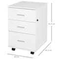 Pikkukuva 3 / 7: Rootz Office Container - Mobile Storage - arkistokaappi - Lukittavat laatikot - Kestävä muotoilu - 40 x 40 x 61,5 cm