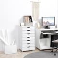 Miniatyrbillede 2 af 6: Rootz Roll Container Office Furniture - 7 skuffe Organizer - Dokumentkabinet - Let mobilitet - 47,5b x 39,5t x 90 timer cm