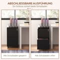 Miniatyrbillede 6 af 9: Arkivskab, 37x43.5x67.5 cm, Sort