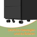 Miniatyrbild 2 av 5: Rollbehållare - 4 lådor - med hjul - bläck svart