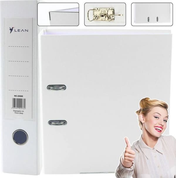 Möbelarkiv - möbel för hängande dokument - hyllsystem Myoffice - 20688 - Arkiv för A4-dokument/75 mm vit