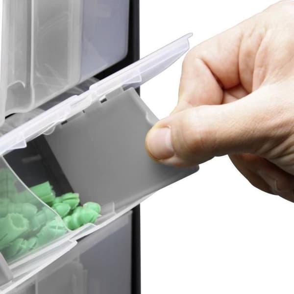 Tank för smådelar - ALLIT - VarioPlus DrawBox C 40 - Svart - Grå - 1 st.