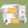 Miniatyrbild 3 av 4: Rootz File Cabinet - Multi -Purpose skåp - Kontorskåp - Stålkonstruktion - 40 x 80 x 90 cm - Säker & hållbar - Matt Grey Finish