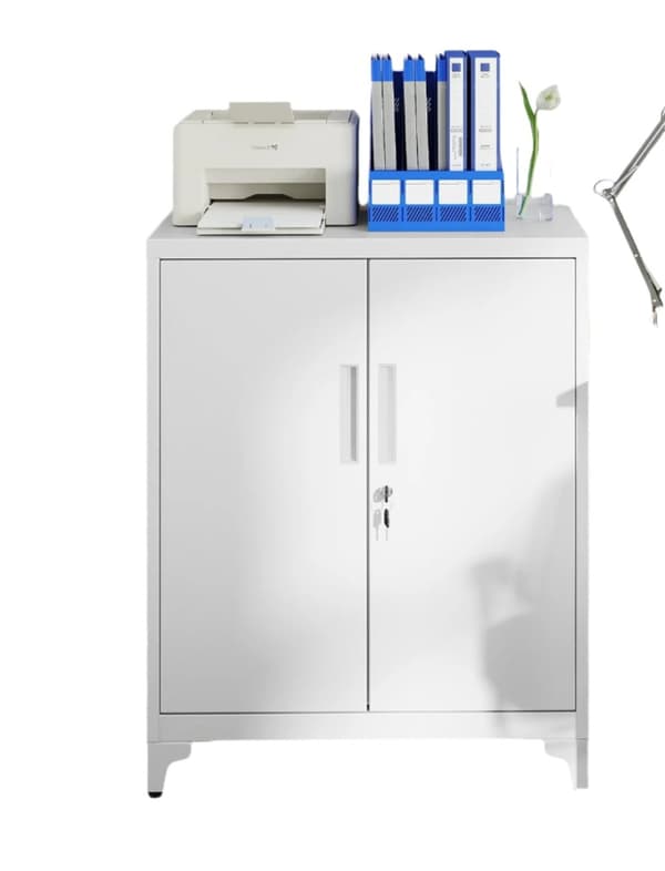 Rootz File Cabinet - Multi -Purpose skåp - Kontorskåp - Stålkonstruktion - 40 x 80 x 90 cm - Säker & hållbar - Matt Grey Finish