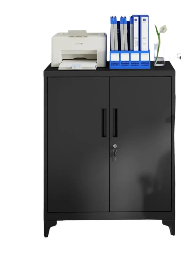 Rootz File Cabinet - Multi -Purpose skåp - Kontorsskåp - Säker stållagring - 40 x 80 x 90 cm