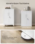 Miniatyrbillede 4 af 6: Rootz Lock Cabinet - Sikker opbevaring - Stålskaber - Nøgle Låsbar - Hvid - 40 cm x 60 cm x 90 cm