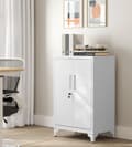 Miniatyrbillede 2 af 6: Rootz Lock Cabinet - Sikker opbevaring - Stålskaber - Nøgle Låsbar - Hvid - 40 cm x 60 cm x 90 cm