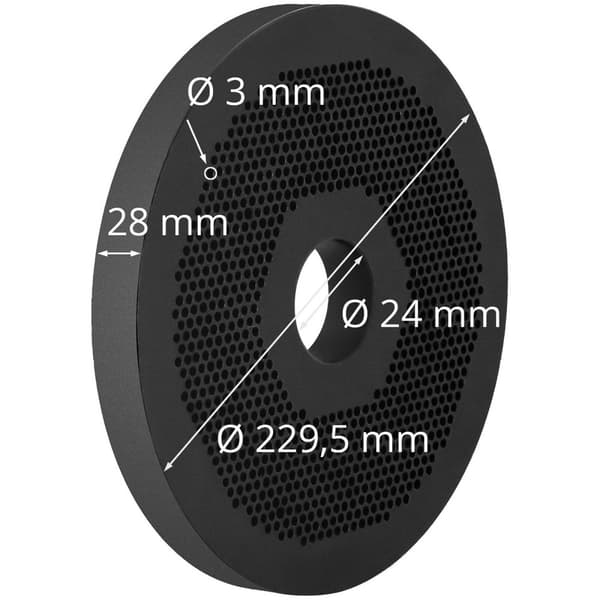 Wiesenfield Matris till pelletsmaskinen WIE-PM-2000 (10280042) - Ø 3 mm