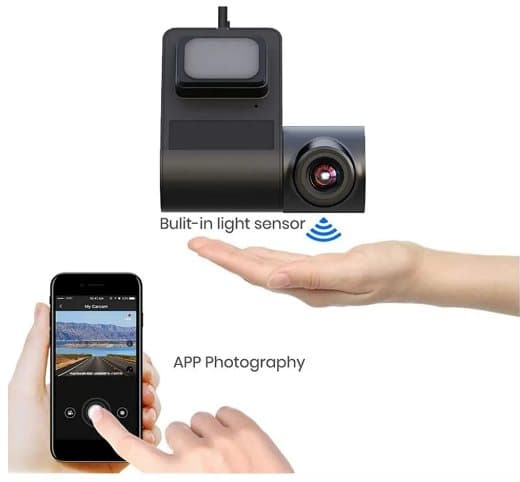 Auto DVR kamera Uusi kojelautakamera Dual Record Video Recorder Mini Dash Cam USB matkapuhelin WIFI Yhdistä Night Vision Pysäköinti