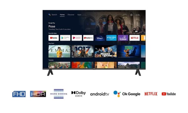 TCL S54 40S5400A TV 101.6 cm (40") Full HD Smart TV Wi-Fi Silver