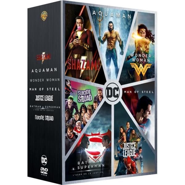 DCEU Complete DVD Box Set: Man Of Steel/Batman V Superman / Suicide Squad / Wonder Woman / Justice League / Aquaman / Shazam!