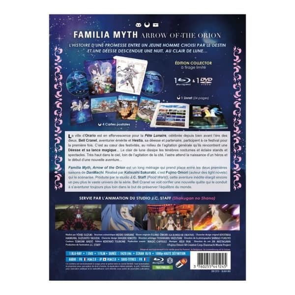 DanMachi: Familia Myth - Film: Arrow of the Orion - Samlar-DVD + Blu-ray