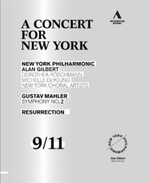 NEW YORK PHILGILBERT: Concert For New York 911 New York Philharmonic Gilbert (Blu-ray)