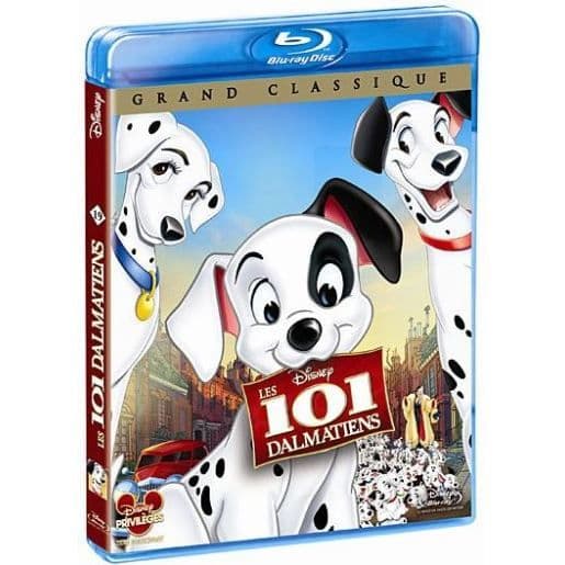Blu-Ray - DISNEY - 101 Dalmatiner - Animation - 1h19min - All publik
