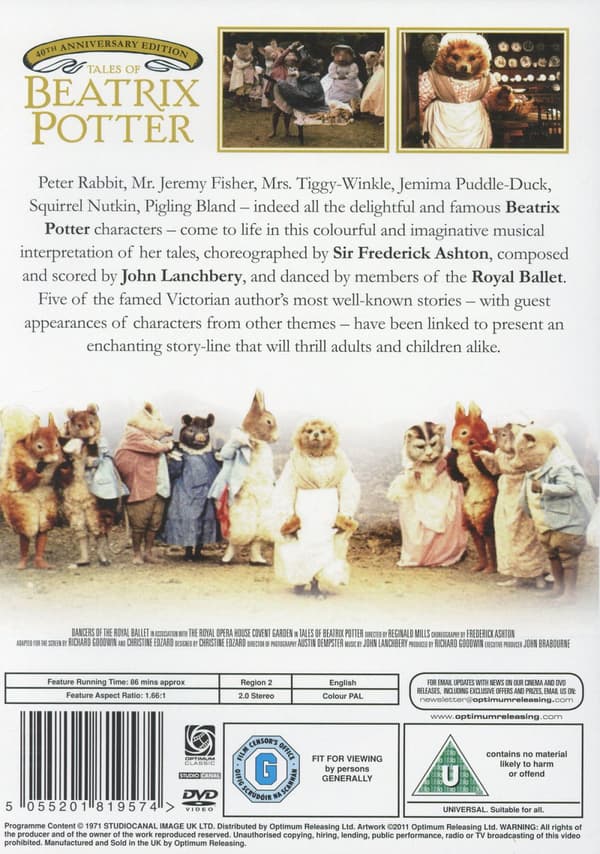 Sagovärld / Tales of Beatrix Potter (Ej textad) (DVD)