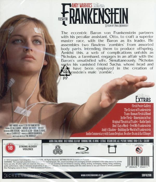 Andy Warhols Frankenstein (Ej svensk text) (Blu-ray)