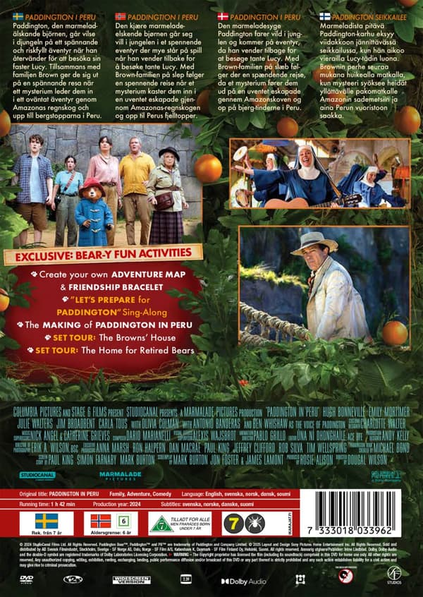 Paddington i Peru (DVD)