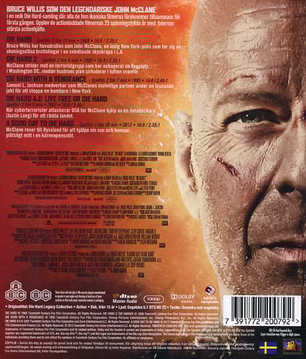 Die Hard 1-5 (6 Blu-ray)